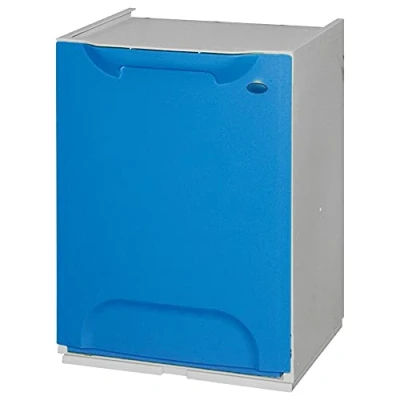 Immagine di Duett R34/1B Cassonetto per la Raccolta differenziata in plastica, Blu/Bianco
