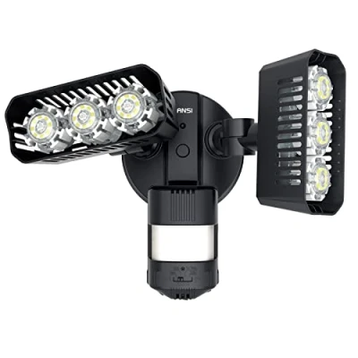 Immagine di SANSI Luce di sicurezza esterna del sensore movimento, 27W 2700Lumen LED Proiettori con PIR per la dell&#039;illuminazione, IP65 Impermeabile Lampada da parete 4000K