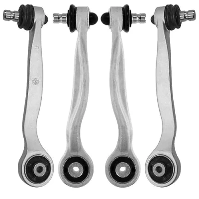 Immagine di BESTPRICE 2x braccio di controllo asse anteriore superiore anteriore, posteriore, compatibile con AUDI A6 C6(4F2)(4F5), A8 D3 (4E2, 4E8), VW PHAETON
