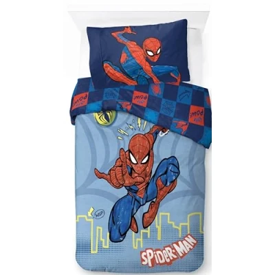Immagine di Jay Franco Marvel Spiderman Potere da Eroe 100% Cotone Set Copripiumino Singolo Include Federa 50 x 70 cm
