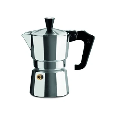 Immagine di PEZZETTI, Italexpress Caffettiera 2 Tazze in Alluminio, Manico Ergonomico Resistente al Calore, Guarnizione Silicone Alimentare, Per Piani a Gas No Piano Induzione