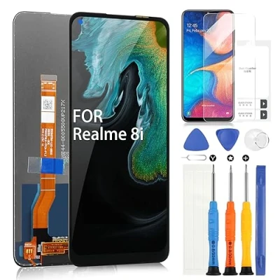 Immagine di LCD Schermo per Oppo A96 4G Realme 8i / 9i Display CPH2333 Digitazer Touch Screen Assembly con Riparazione Kit(Nero, 6.59&quot;)
