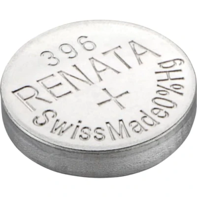 Immagine di Renata Batteria per orologio da polso, realizzata in Svizzera, batteria all&#039;ossido di argento, priva mercurio, 1,55 V, lunga durata, 2 pezzi