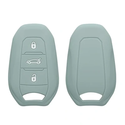 Immagine di kwmobile Cover Chiavi Auto Compatibile con Peugeot Citroen 3 tasti Smartkey (Keyless Go) Custodia Protettiva Chiave Copri Telecomando Gomma Portachiave Macchina Silicone