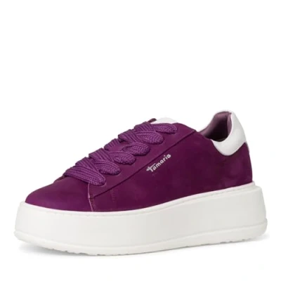 Immagine di Tamaris Sneakers basse, Donna, Taglia: 37, Purple pelle e finta