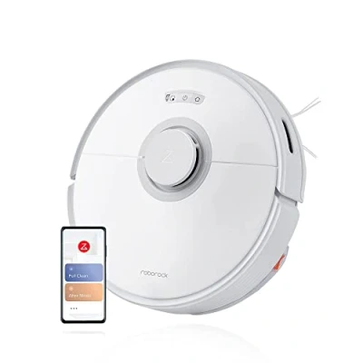 Immagine di Roborock Q7 Max White Vacuum Cleaner Robot aspirapolvere e pulitori Bianco Compatibile con Amazon Alexa, Google Home, Comando vocale, Gestito