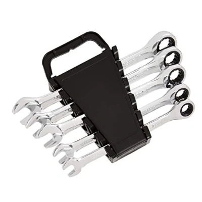 Immagine di Amazon Basics Set di chiavi a cricchetto metriche 5 pezzi