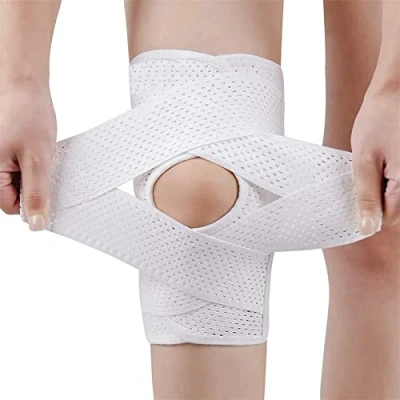 Immagine di ANAMPION Tutore Ginocchio con Stabilizzatori Laterali Ginocchiera Regolabile Rotulea ortopedica Supporto per Legamenti Menisco, Rotula, Artrite, Sollievo dal Dolore, Corsa, Pallavolo (S)