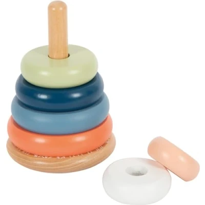 Immagine di Small Foot Torre da impilare Arctic, in Legno Certificato FSC 100%, Gioco a Incastro per Bimbi dai 12 Mesi, 12444, Multicolore,
