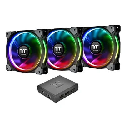 Immagine di Thermaltake RIING PLUS 14 LED RGB Ventola per PC case (L x A P) 140 25 mm incl. Illuminazione
