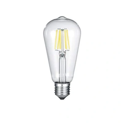 Immagine di Trio Leuchten 987 600 Kolben Lampadina LED, 6 W, Trasparente, Diametro 6.4 cm E27