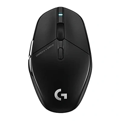 Immagine di Mouse da gioco Wireless Logitech G303 Shroud Edition LIGHTSPEED HERO 25K 25.600 DPI 75 grammi 5 pulsanti PC Nero