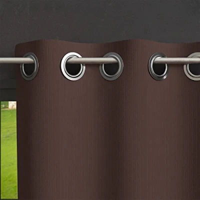 Immagine di Soleil d&#039;ocre Boheme Tenda Oscurante con Occhielli, Marrone, 140 x 250 cm