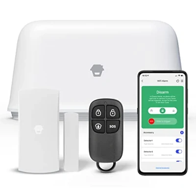 Immagine di Chuango OV 300 Rilevatore di movimento Allarme per la casa wireless con sirena Apertura della porta e finestra Sistema automazione domestica Smart Hub Sensori WiFi