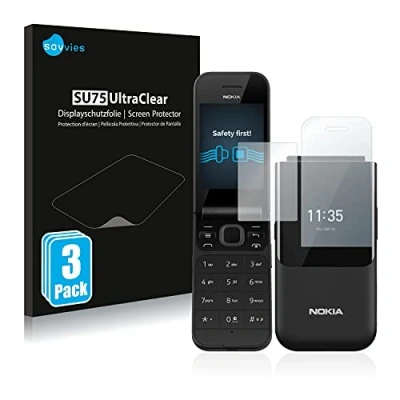 Immagine di savvies (6 Pezzi Pellicola Protettiva per Nokia 2720 Flip Protezione Schermo Trasparente