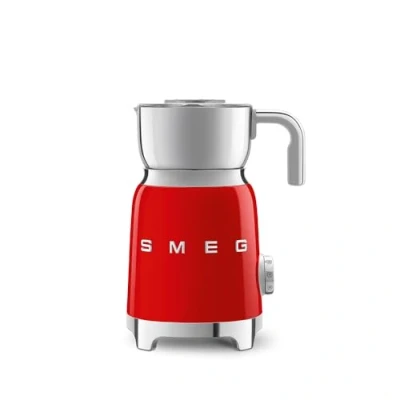 Immagine di Smeg, Montalatte Multifunzione MFF11RDEU, con Sistema ad Induzione, 6 Programmi Preimpostati, Una funzione Manuale, Caraffa Removibile da 600 ml, Tappo Misuratore, Avvolgicavo Integrato, 500W, Rosso