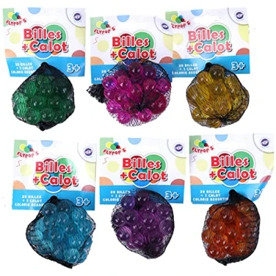 Immagine di FLYPOP&#039;S Palline trasparenti Gioco di svago 033033 Colore casuale Vetro abilità Giocattolo per bambini 1,6 cm x A partire dai 3 anni.
