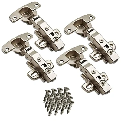 Immagine di SOTECH 4 pezzi Cerniera Hettich Sensys Pot 8645i TH52 Battuta d&#039;angolo a 110 Altezza/Distanza 1,5 mm con chiusura morbida incl. viti M4x16 automatica integrata