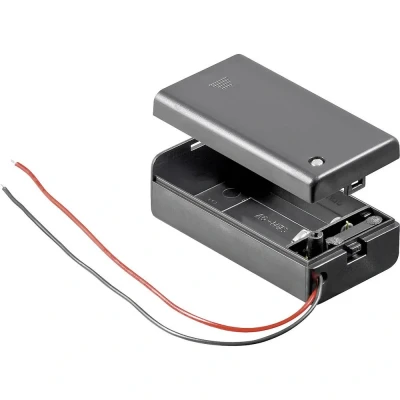 Immagine di Goobay 48171 Portabatteria 1x 9 V Cavo (L x L A) 68.4 33.2 25.6 mm