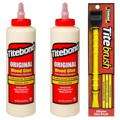 Immagine di Titebond 2 colla per legno originale da 473 ml, interni + applicatore Titebrack, colore nero