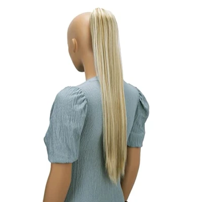 Immagine di CAISHA 65cm Lunga Coda die Cavallo Kim Extensions Per I Capelli Con Coulisse Parrucche Donna Liscio Biondo Mix PH615