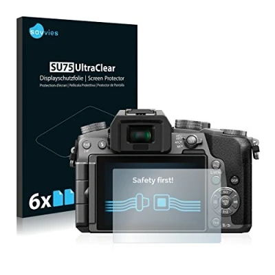 Immagine di savvies (6 Pezzi Pellicola Protettiva per Panasonic Lumix DMC G7 Protezione Schermo Trasparente