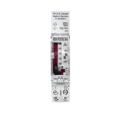 Immagine di Grasslin Talento TALENTO111M 24hr Mini Din Rail Single Channel Mechanical Synchronous Timeswitch