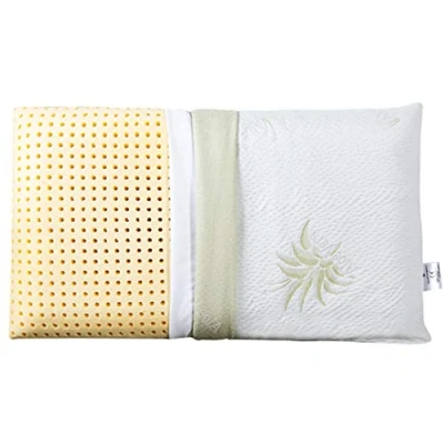 Immagine di EVERGREENWEB Offerta Cuscino Letto 40x70 Alto 12 cm Modello Saponetta 100% Memory Foam, Doppia Fodera Aloe Vera e Cotone Sfoderabile Guanciale Rilassante per dolori Cervicali con Dispositivo Medico