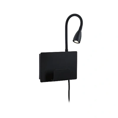 Immagine di Paulmann Halina 71101 Lampada da parete 2.4 W LED (monocolore) Nero (opaco)