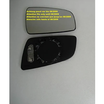 Immagine di Specchietto retrovisore destro riscaldabile per specchietti elettrici e manuali esterni adatto per: solo fino a 08/2009