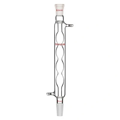 Immagine di condensatore Allihn in vetro borosilicato StonyLab con da laboratorio lunghezza 200 mm, 24/40 200mm
