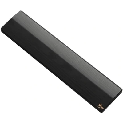 Immagine di Glorious Gaming Wooden Keyboard Wrist Rest (full size) Frassino bianco, venature medio grandi, liscio, resiste a oli e sudore, pulizia facile, base gomma antiscivolo, 430 x 100 19 mm Onice