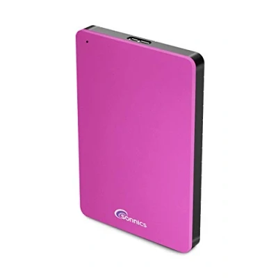 Immagine di Sonnics 1TB Rosa hard disk esterno portatile USB 3.0 Super velocità di trasferimento per uso con Windows PC, Mac, Xbox One e PS4