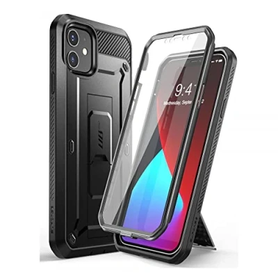 Immagine di SUPCASE custodia Unicorn Beetle Pro Series per iPhone 12 Mini (versione 2020) da 5,4 pollici, protezione schermo integrata, robusta (nero)