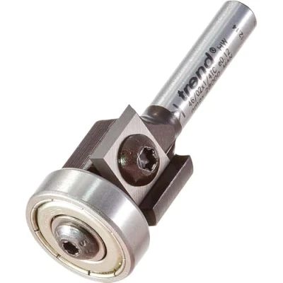 Immagine di Trend Fresa professionale a punta rotonda, gambo da 1/4&quot;, diametro di taglio 19 mm e lunghezza 12 mm, in carburo tungsteno, 46/02 x 1/4TC