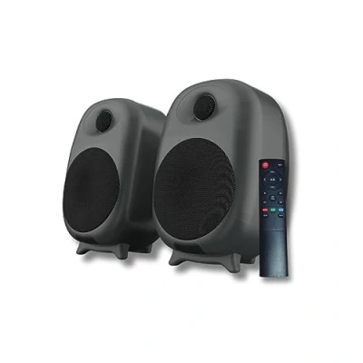 Immagine di Belson Altoparlanti 2.0 attivi Bookshelf Ultimate 4 Bluetooth 5.0 80 W di potenza RMS Volume regolabile alti e bassi Connessioni RCA Ingresso ottico Coassiale DSP.
