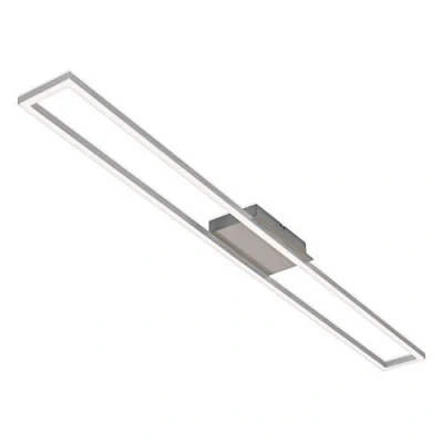 Immagine di BRILONER Lampadario LED, Plafoniera led dimmerabile, Soffitto, Lampada incl. funzione di memoria, 20 Watt, 1.800 Lumen, 3.000 Kelvin, opaco nichel alluminio, 1100x120x50mm (LxPxH)