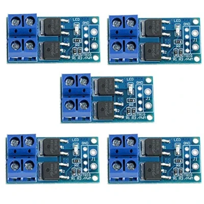 Immagine di ICQUANZX 5PCS DC 5V 36V 15A (Max 30A) 400W Doppio Interruttore MOSFET ad Alta Potenza Trigger Switch Drive Module