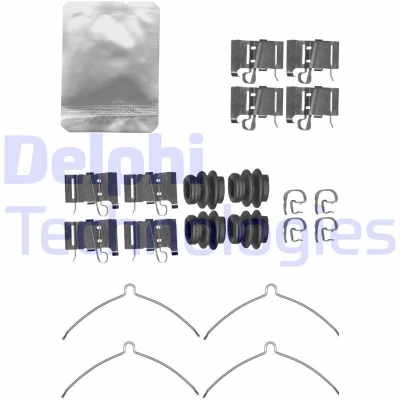 Immagine di DELPHI LX0609 Kit accessori, Pastiglia freno TOYOTA: RAV4 IV SUV, JEEP: Cherokee V