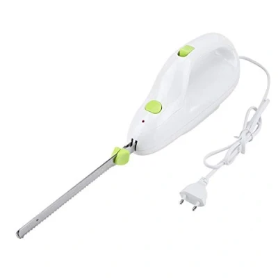 Immagine di coltello da pane elettrico, elettrico per portatile in acciaio inossidabile, lama inox, tagliare carne,