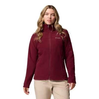 Immagine di Columbia giacca da donna Fast Trek 2, in pile con zip intera, color vino ricco, XL