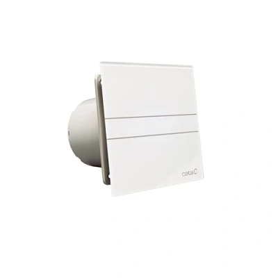 Immagine di Cata E 100 M Aspiratore Bagno Serie Methacrylate Standard Pannello Frontale in Metacrilato Bianco Classe Energetica B da Silenzioso ed Efficiente Larghezza 15 cm