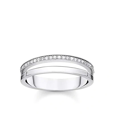 Immagine di Thomas Sabo Anello da donna doppia fila in argento sterling 925 TR2316 051 14