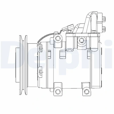 Immagine di DELPHI CS20524 compressore Aria Condizionata H15 PAG 46 con olio FORD: Ranger Mk2