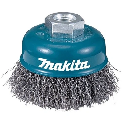 Immagine di MAKITA D 24072 Spazzola in filo da 60 mm inserto m14 a forma di tazza ondulata acciaio 0,3