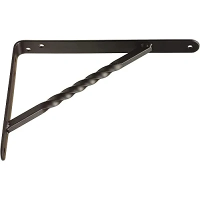 Immagine di Amig Staffa per mensole a muro Supporti Reggimensola Staffe in Acciaio Colore: Nero Dimensioni: 200 x 150 Peso max: 225 kg