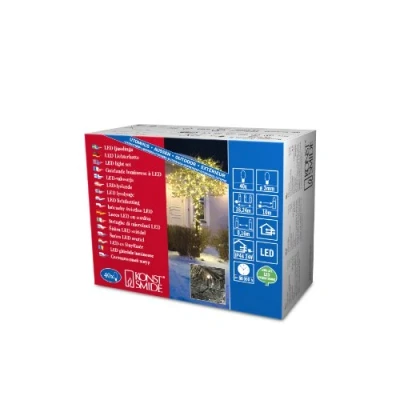 Immagine di Konstsmide 3610 500 Micro catena luminosa esterno rete elettrica Numero di lampadine 80 LED (monocolore) Multicolore Lunghezza illuminata: 6.24 m