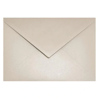 Immagine di Netuno 25 buste da lettere colore sabbia formato C6 114x 162 mm 120g Aster Metallic Sand perlate colorate effetto perlescente di lusso per partecipazioni eleganti matrimonio