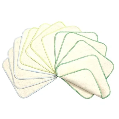 Immagine di Avo&amp;Cado Panno in flanella a due strati con spugna, 12 pezzi, colore: Verde