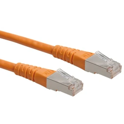 Immagine di Roline 21.15.1327 RJ45 cavo di rete, patch CAT 6 S/FTP 0.50 m Arancione doppia schermatura 1 pz.